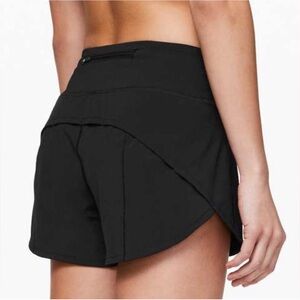 🌼Lululemon Speed Up Short High-Rise Sz 12 Long *4" In Black